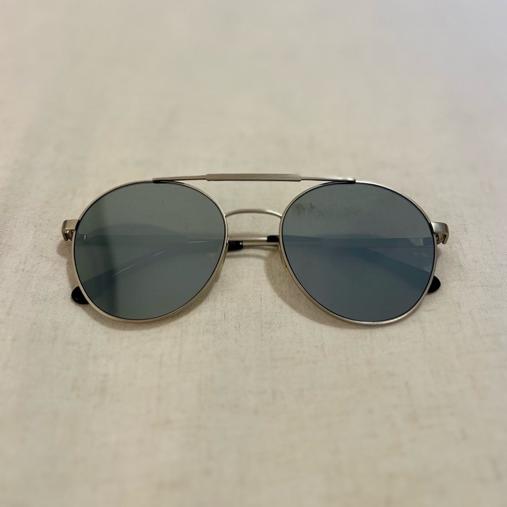 Vera Wang Silver Aviator Sunglasses